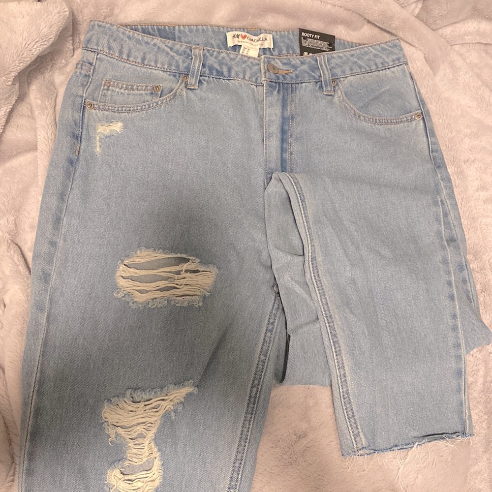 H&M x Coachella ripped jeans Brand New